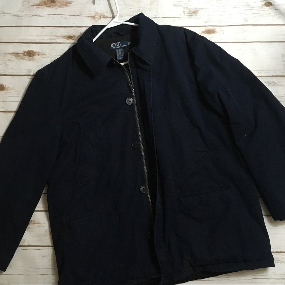 MEN’S - Polo by Ralph Lauren navy heavy coat NWOT